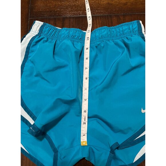 Nike Running Shorts Dri-Fit Blue White Lined Athletic Activewear Jog Workout XS - Picture 7 of 8